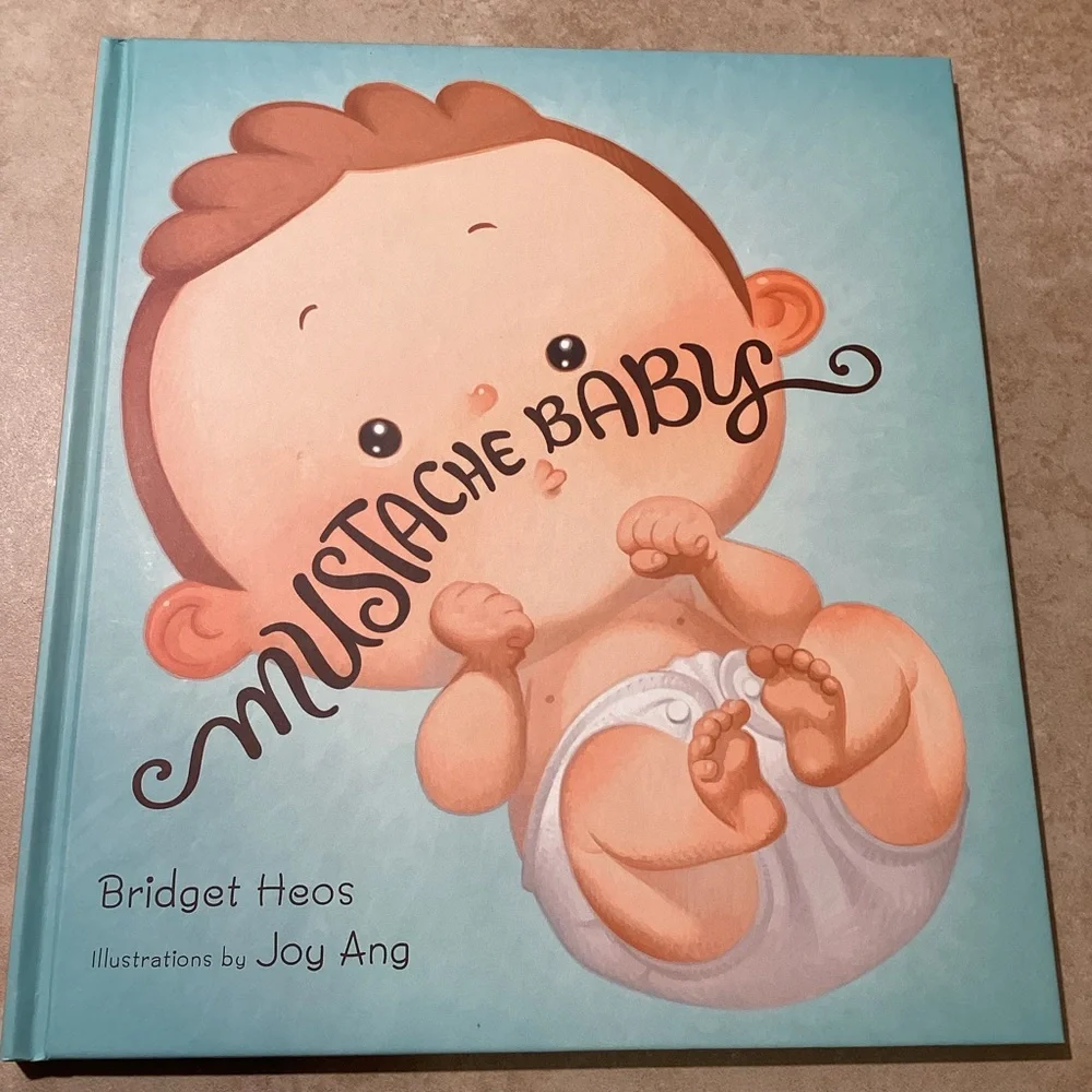 Mustache Baby Hardcover Book